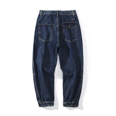 OEM Multi-Bag Straight Cargo Jeans Unisex Casual Pants Four Season Overall
