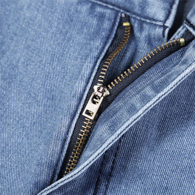 Autumn High Waisted Blue Wide Leg Jeans For Women