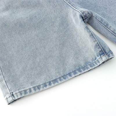 Flower Rattan Embroidery Retro Wash Blue Jean Shorts Girls Sense Custom Denim Clothing